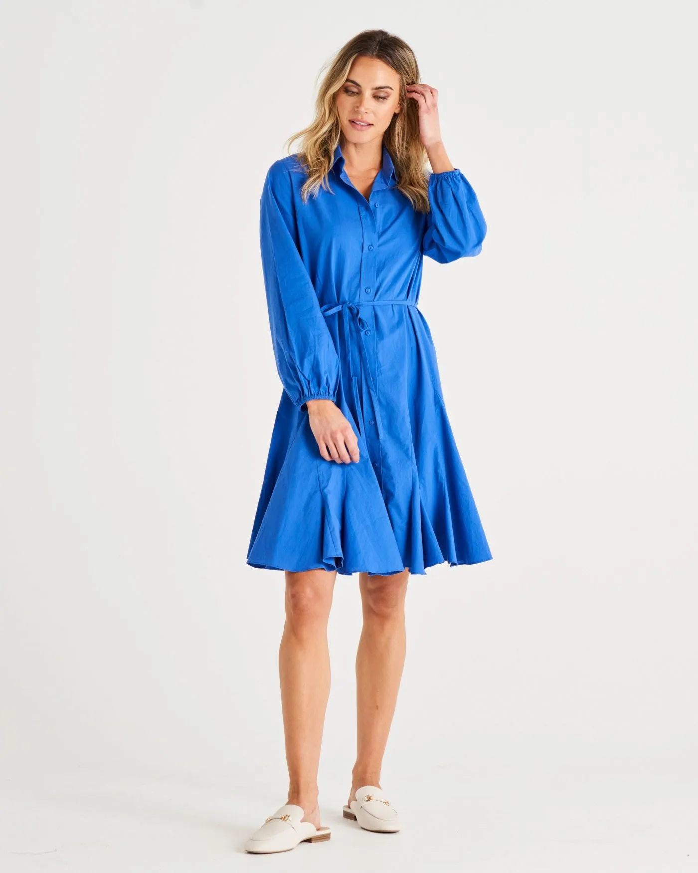 Jade Dress - Iris Blue