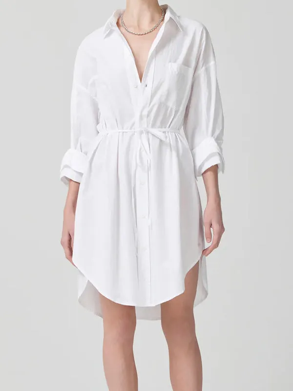 Kayla Dress in Optic White