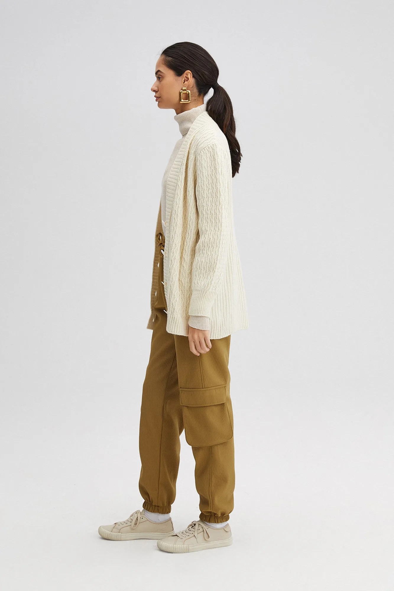 KNIT CARDIGAN WITH JACQUARD
