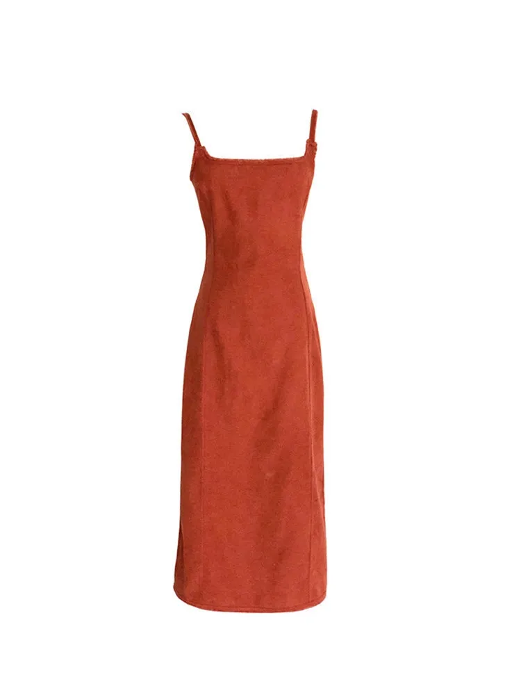 Le palais pumpkin orange bodycon dress - zeba