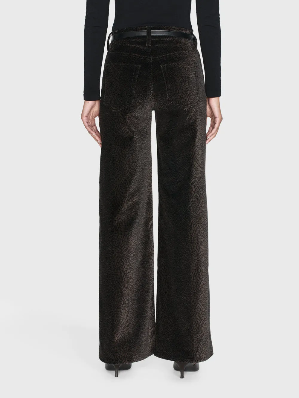 Le Slim Palazzo Velveteen -- Panthera