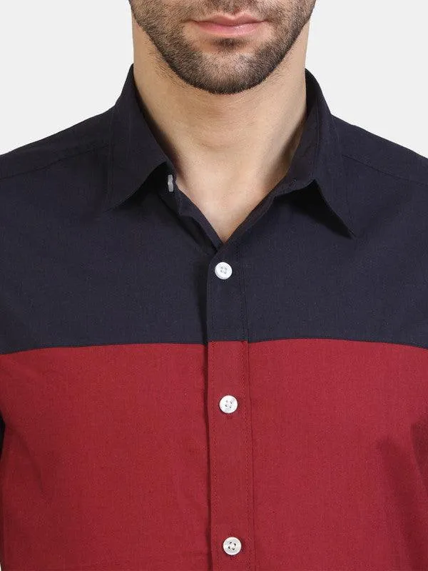 Life Roads full sleeve casual Maroon cotton shirt for Men and boys