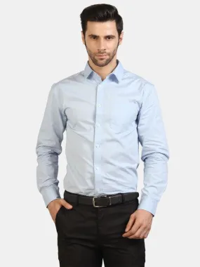 Life Roads full sleeve formal sky blue cotton shirt for Men and boy