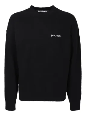 Logo on the chest black pullover