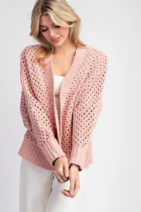 Long Sleeve Crochet Cardigan