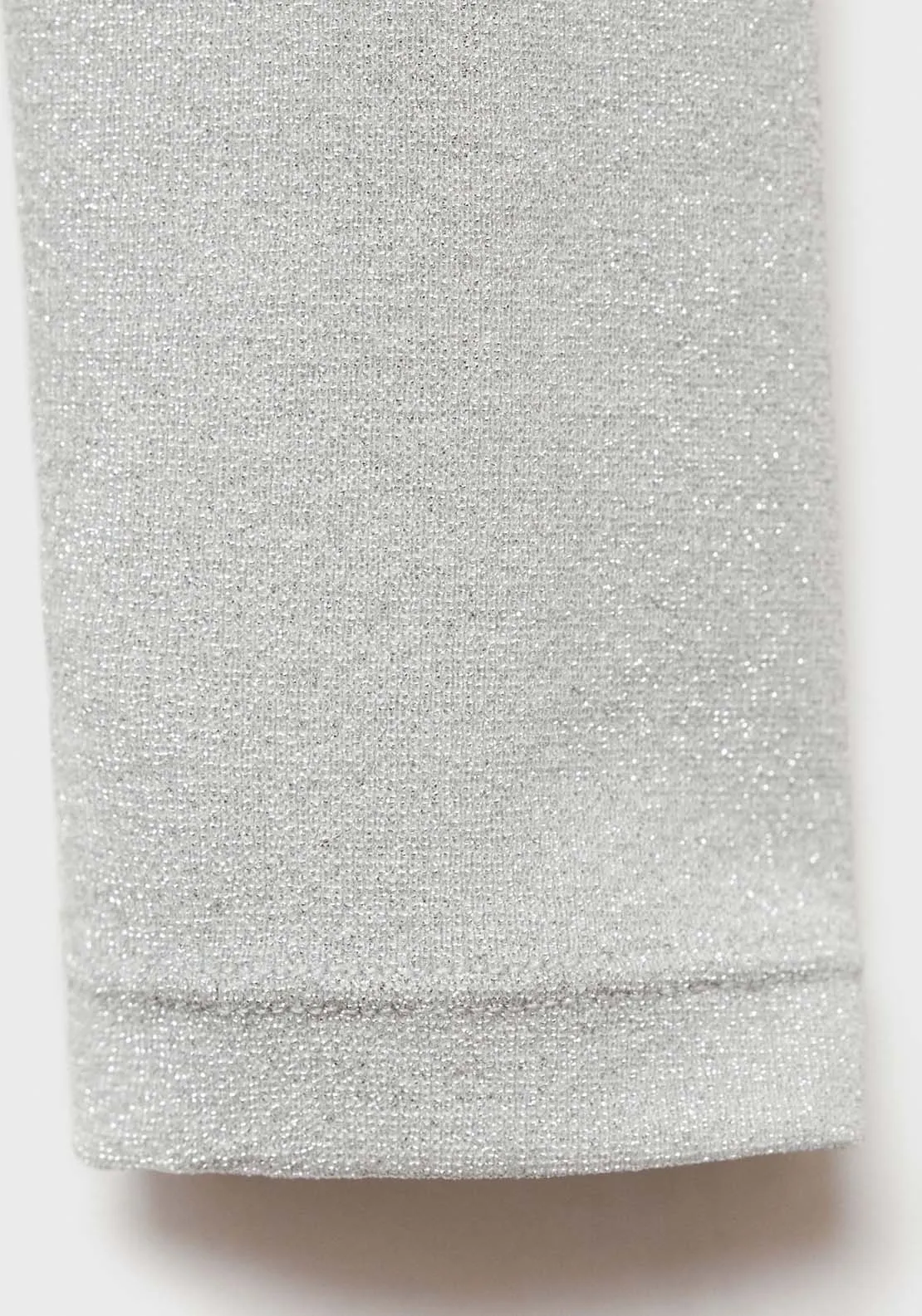 Long sleeve lurex top - Gray