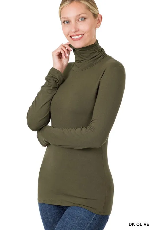 Luxe Rayon Turtleneck Top