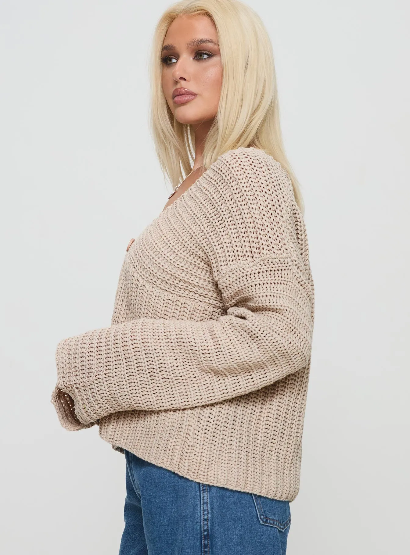 Maela Knit Cardigan Mocha