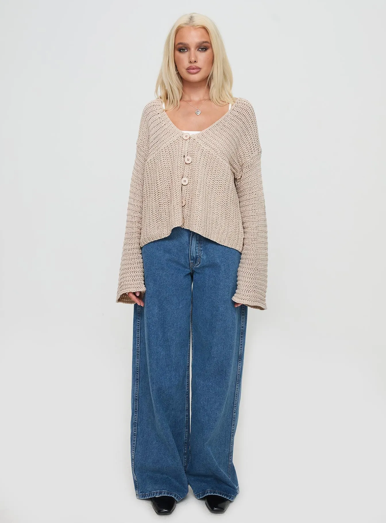 Maela Knit Cardigan Mocha