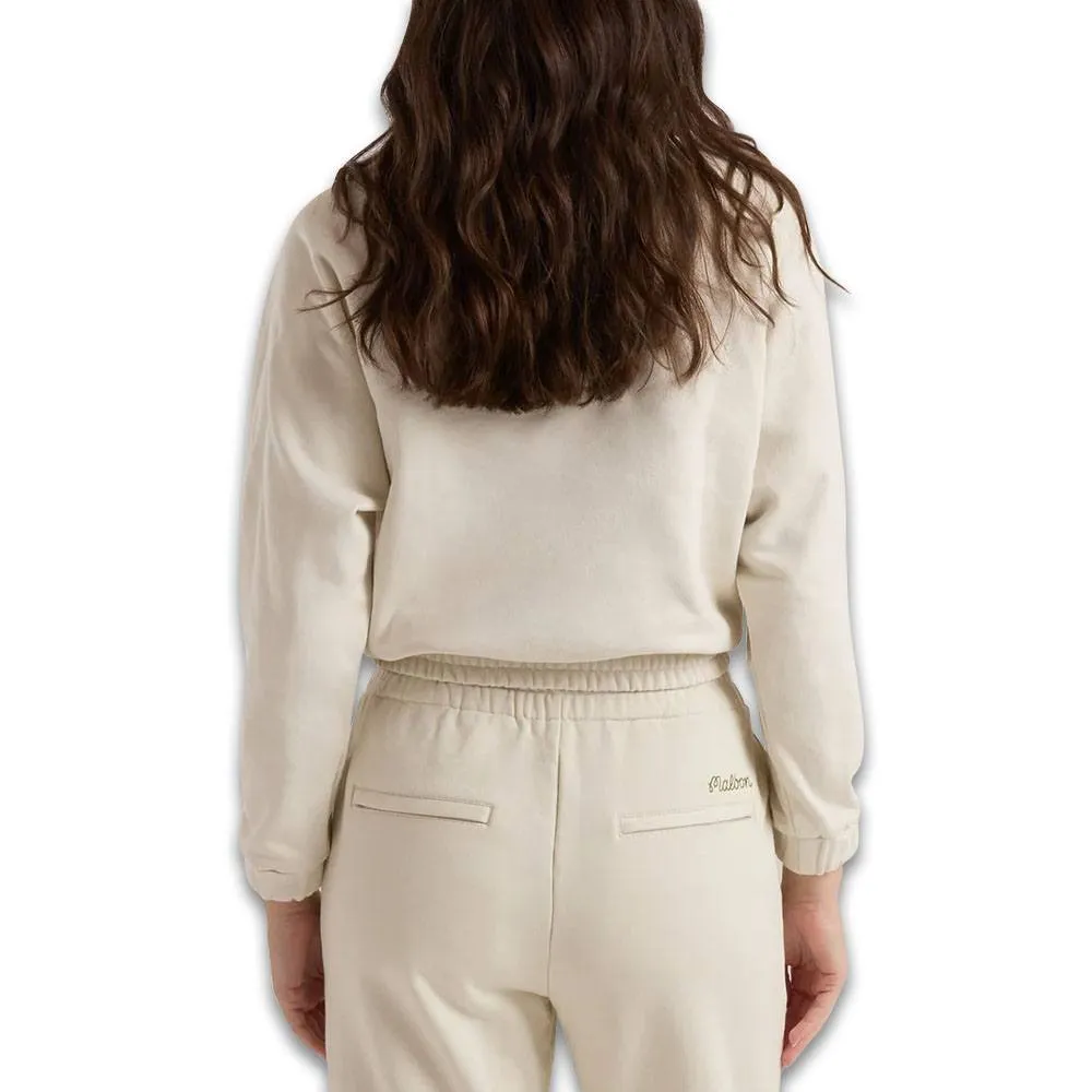 Malbon Gianna II Raglan Pullover Golf Sweatshirt Bone - FW24 Women