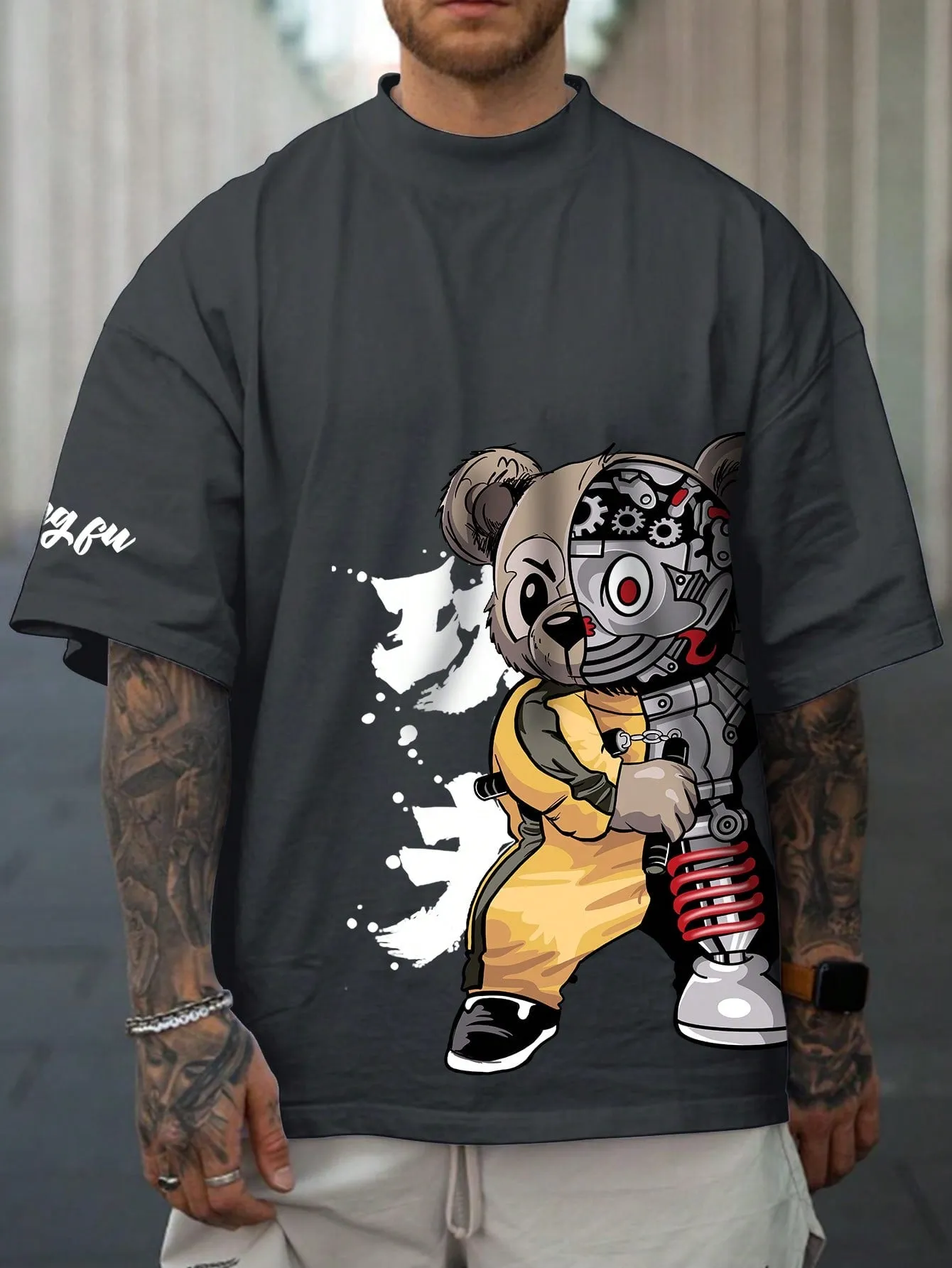 Manfinity LEGND Men's Cartoon Printed T-Shirt