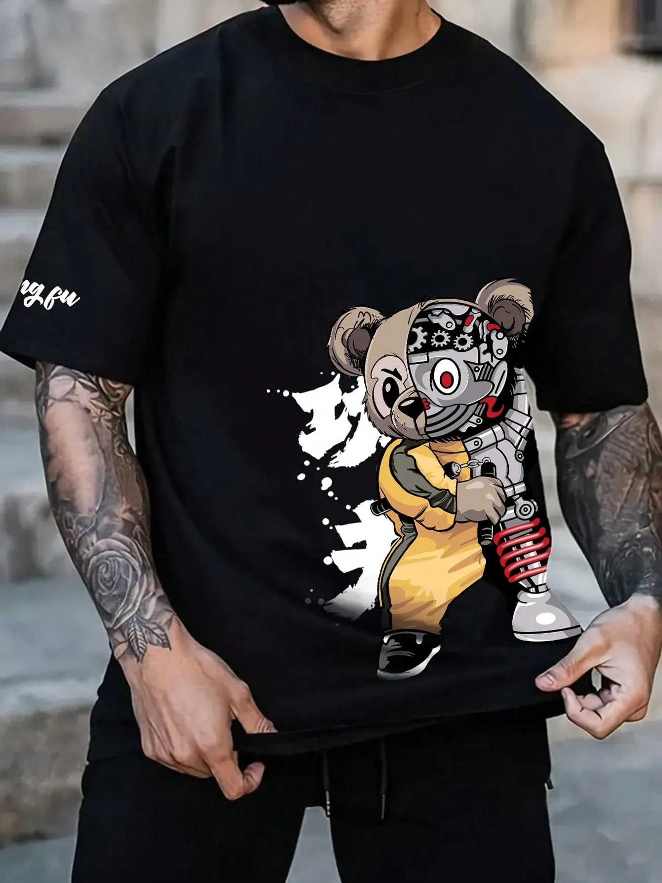 Manfinity LEGND Men's Cartoon Printed T-Shirt