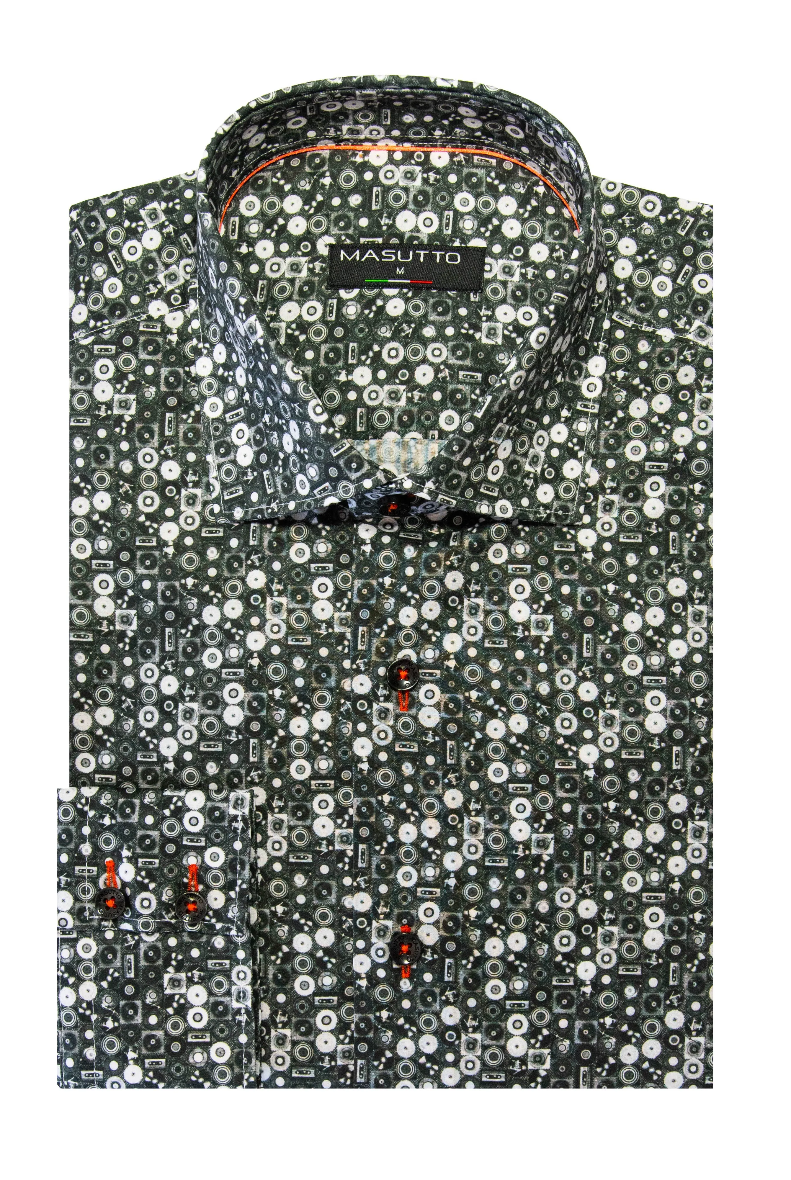 MASUTTO ARIA/18 LONG SLEEVE BUTTON DOWN SHIRT