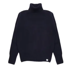 Merz b Schwanen Good Basics Cashmere/Merino Turtleneck Pullover in Dark Navy
