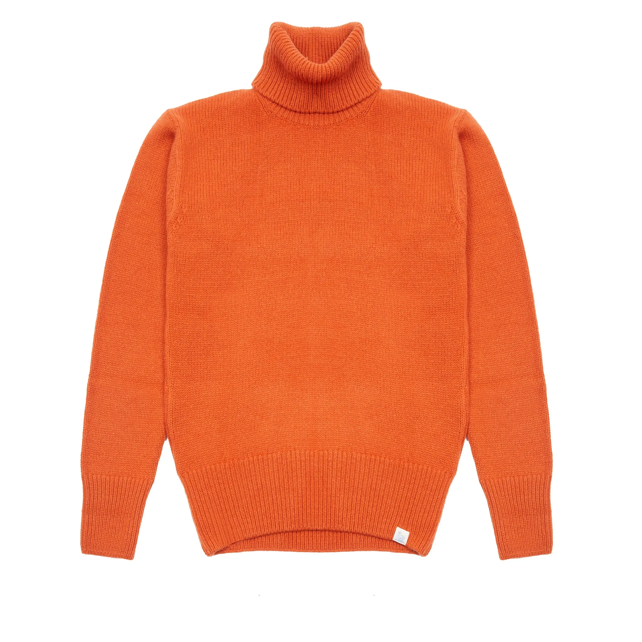 Merz b Schwanen Good Basics Cashmere/Merino Turtleneck Pullover in Rust