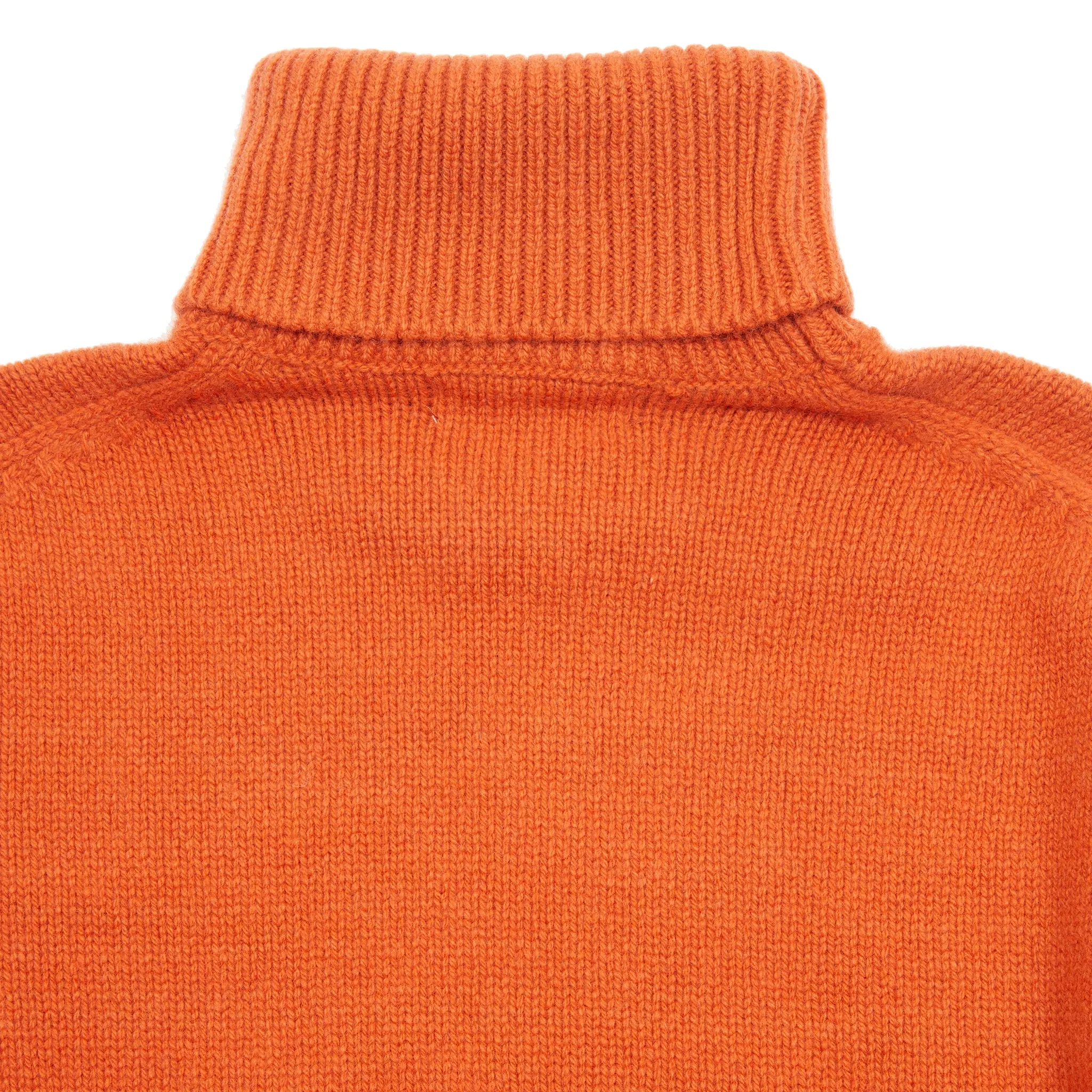Merz b Schwanen Good Basics Cashmere/Merino Turtleneck Pullover in Rust