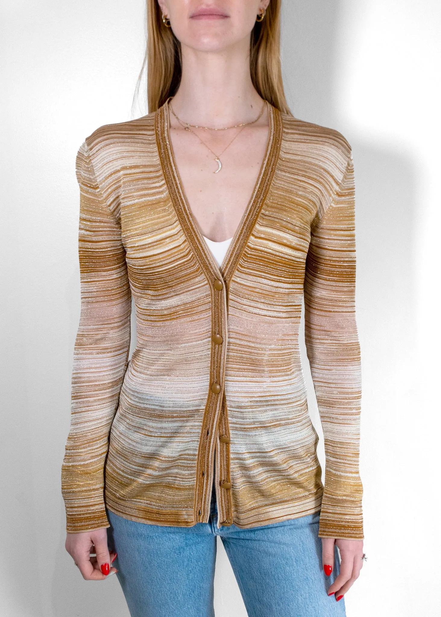 Missoni Orange Label Lurex Cardigan