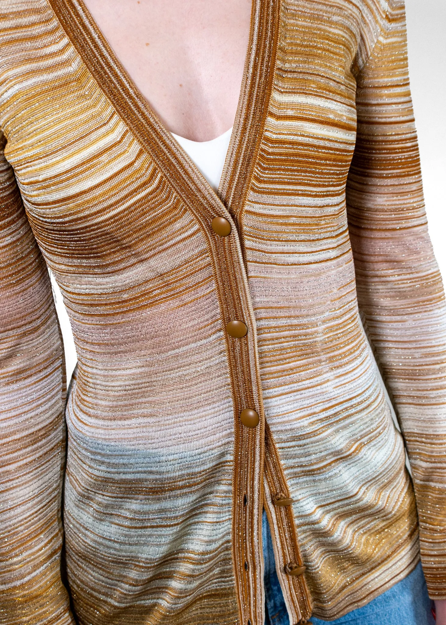 Missoni Orange Label Lurex Cardigan