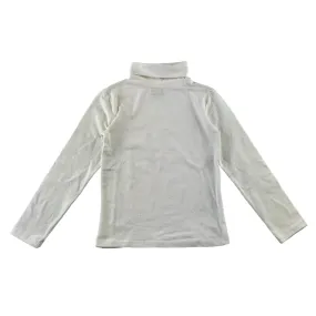 Monoprox t-shirt 7-8 years white glittery turtle neck long sleeve