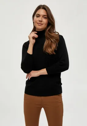 MSMersin Roll Neck Knit - Black