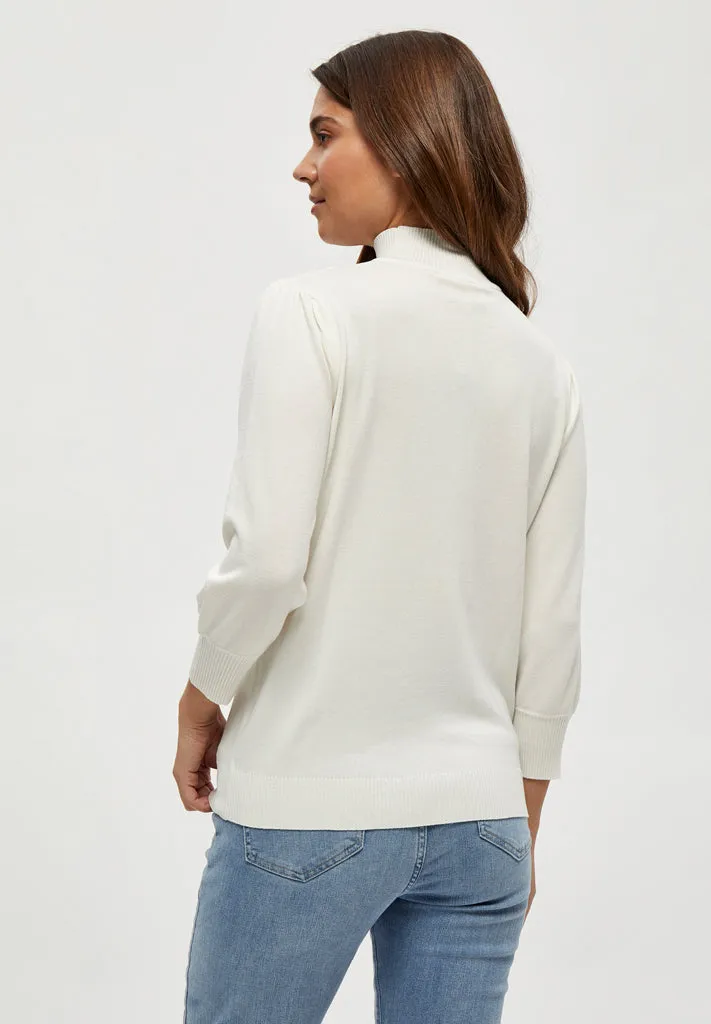 MSMersin Roll Neck Knit - Broken White