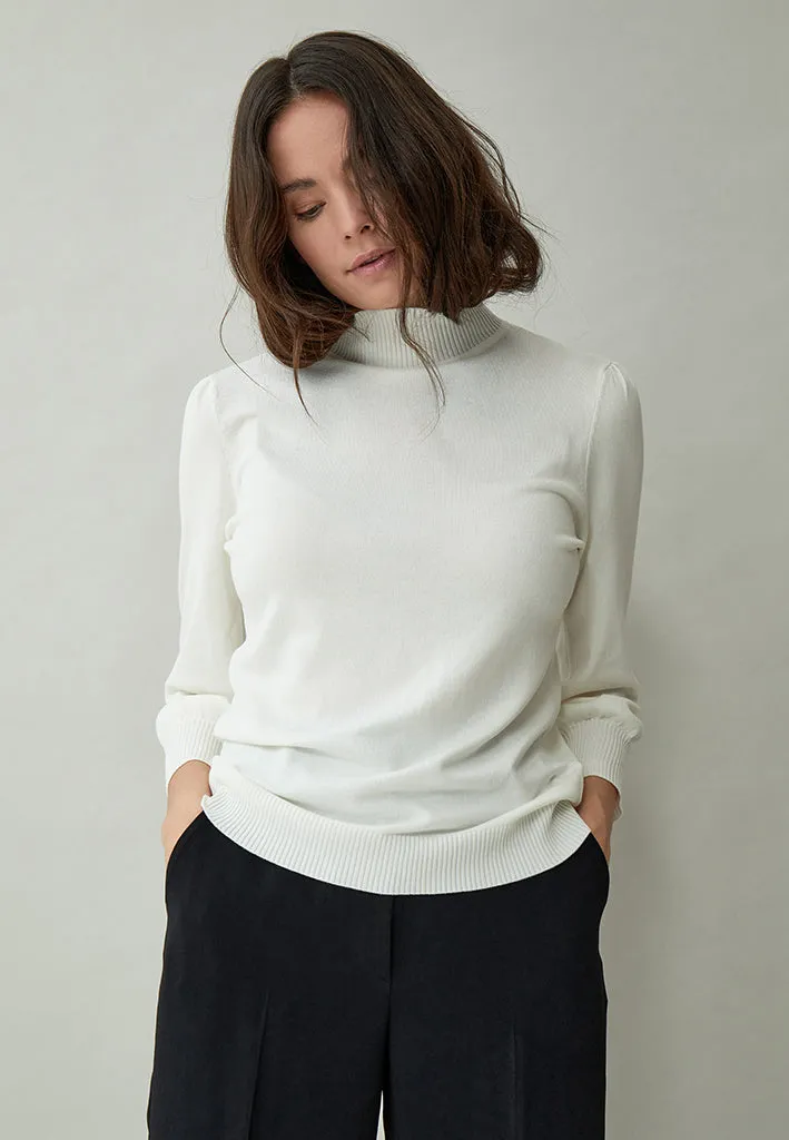 MSMersin Roll Neck Knit - Broken White