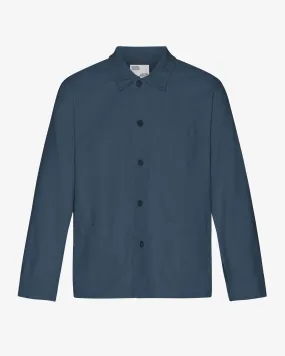 Organic Workwear Jacket Petrol Blue