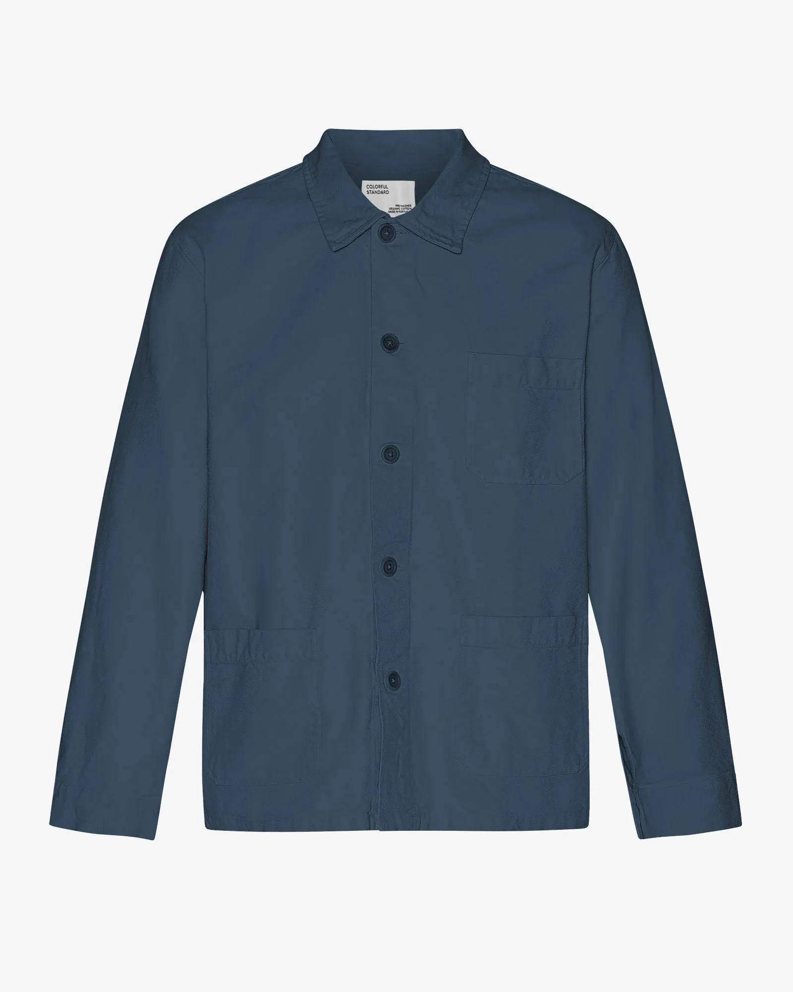 Organic Workwear Jacket Petrol Blue