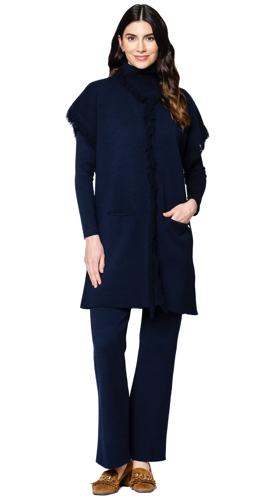 Paris Classic Turtleneck, Dark Navy