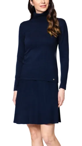 Paris Classic Turtleneck, Dark Navy