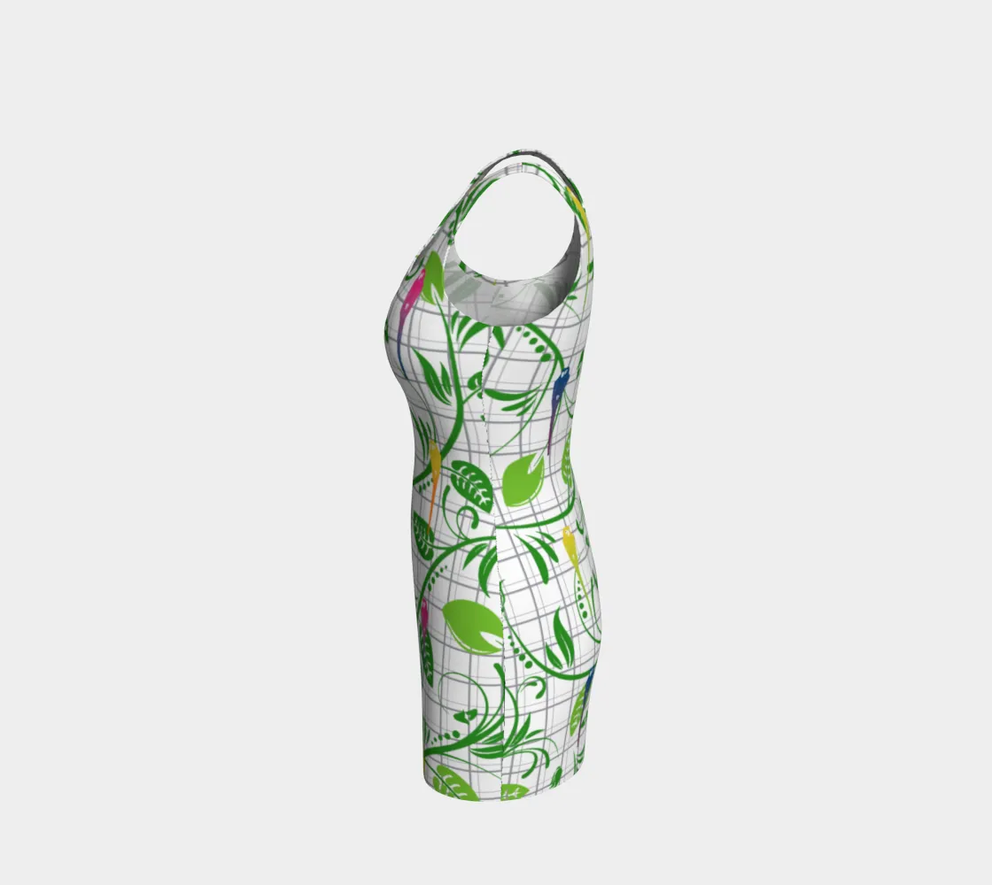 Parrot Matrix Bodycon Dress