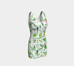 Parrot Matrix Bodycon Dress