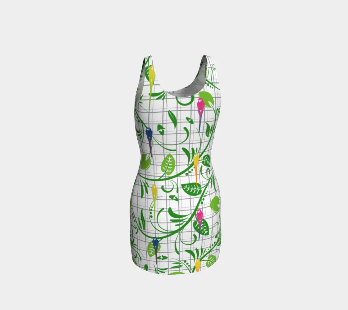 Parrot Matrix Bodycon Dress