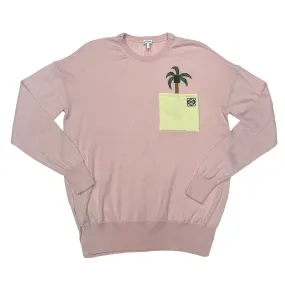Pink Sweater w/Logo - S