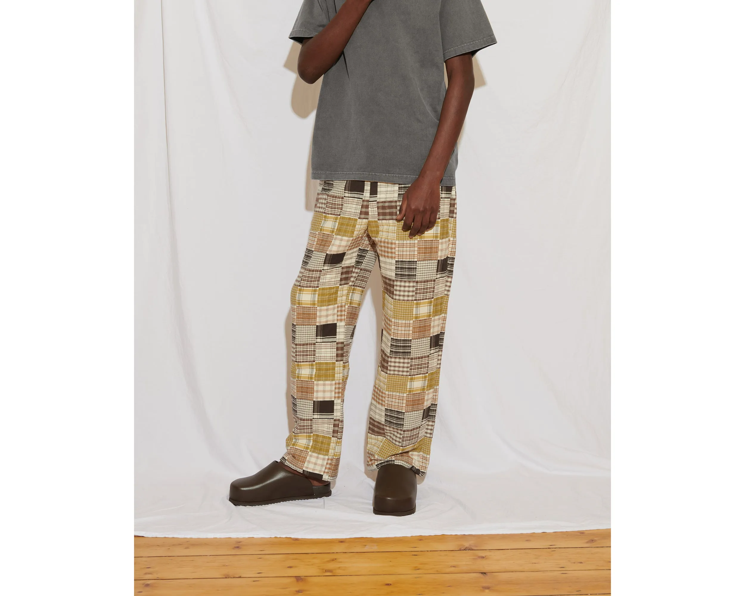 Quilted Patchwork Pants