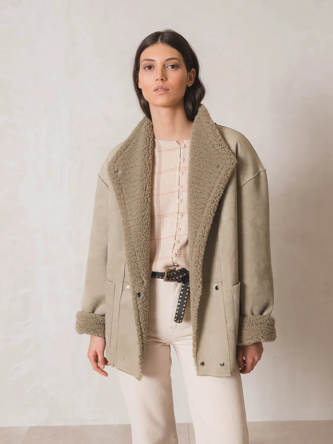 Reversible Aviator Style Coat