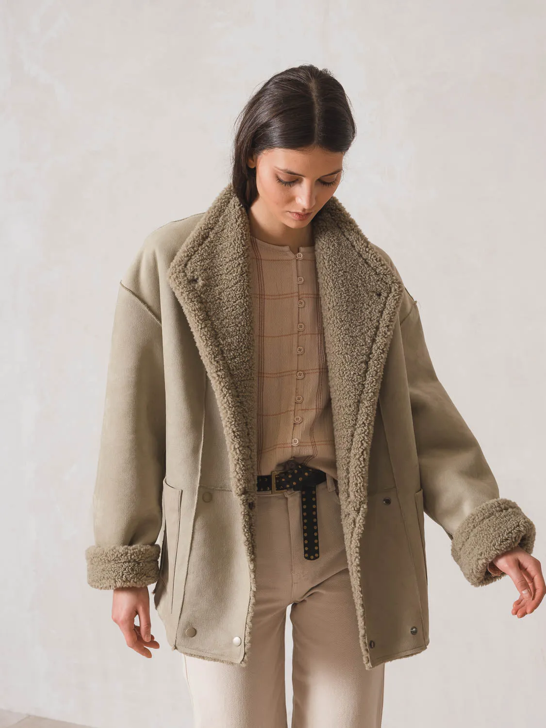 Reversible Aviator Style Coat