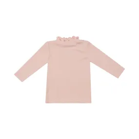 Ribbed Blush Mock Turtleneck