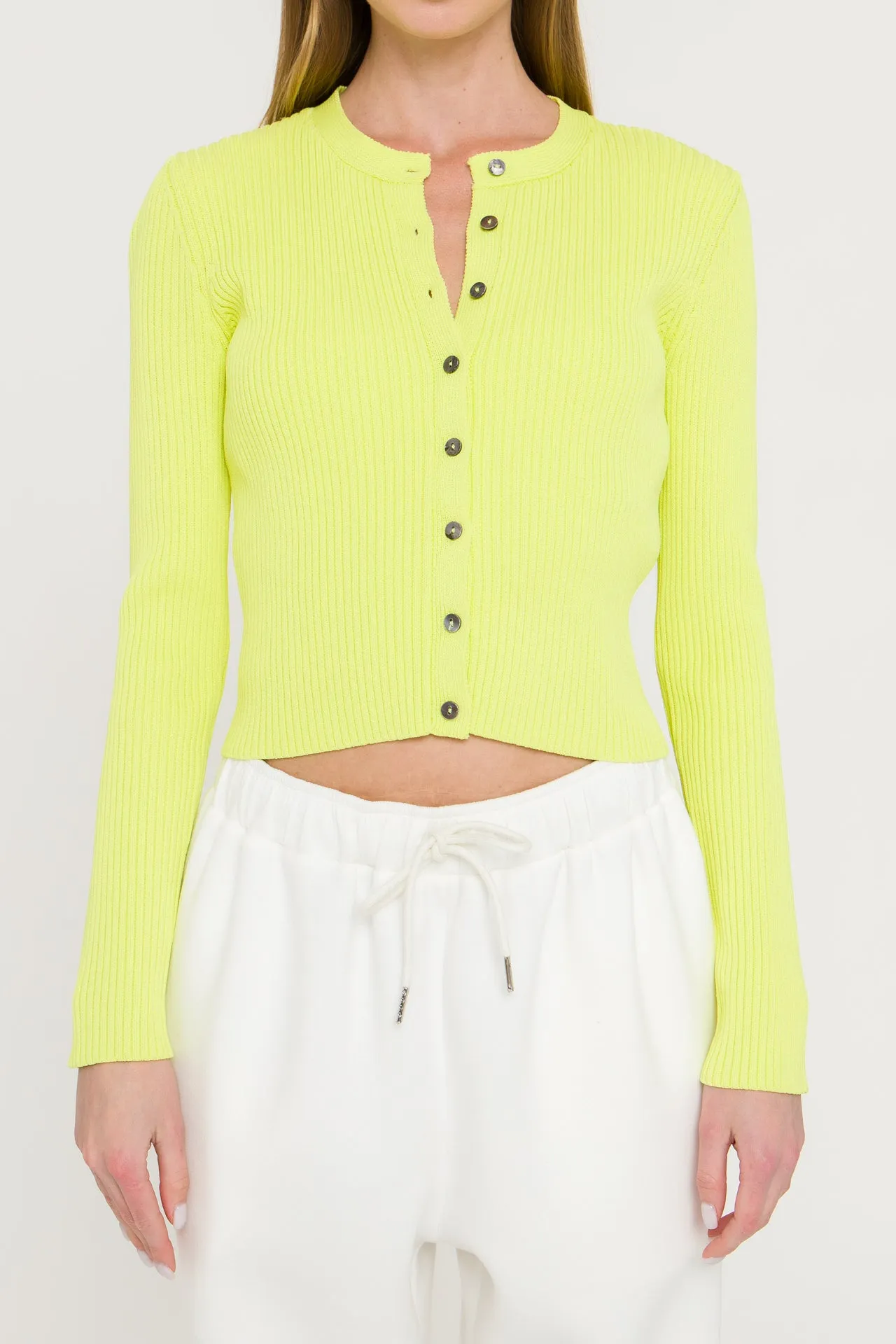 Ribbed Knit Cardigan