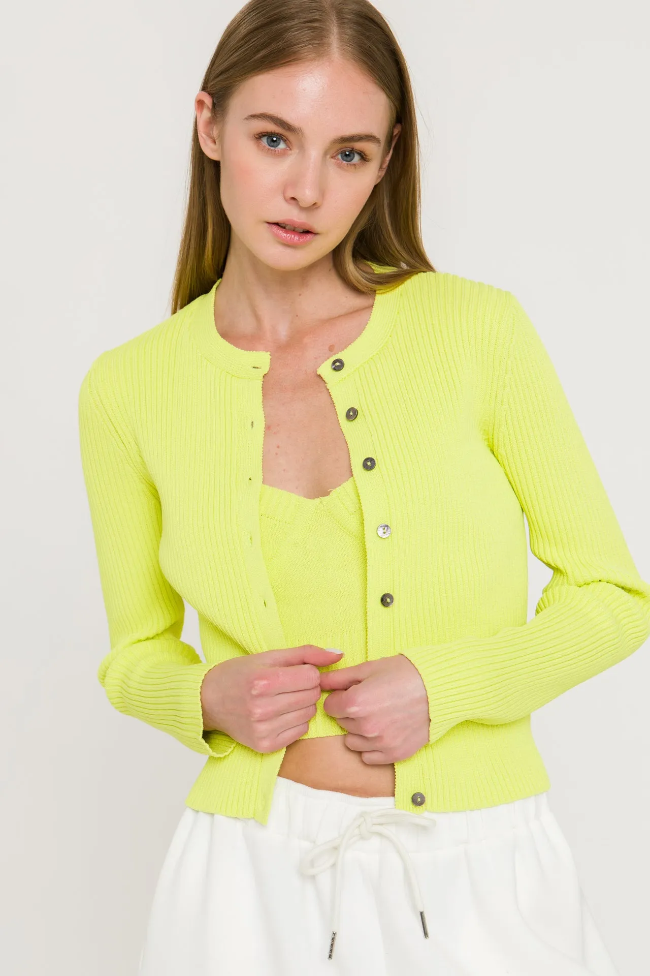 Ribbed Knit Cardigan