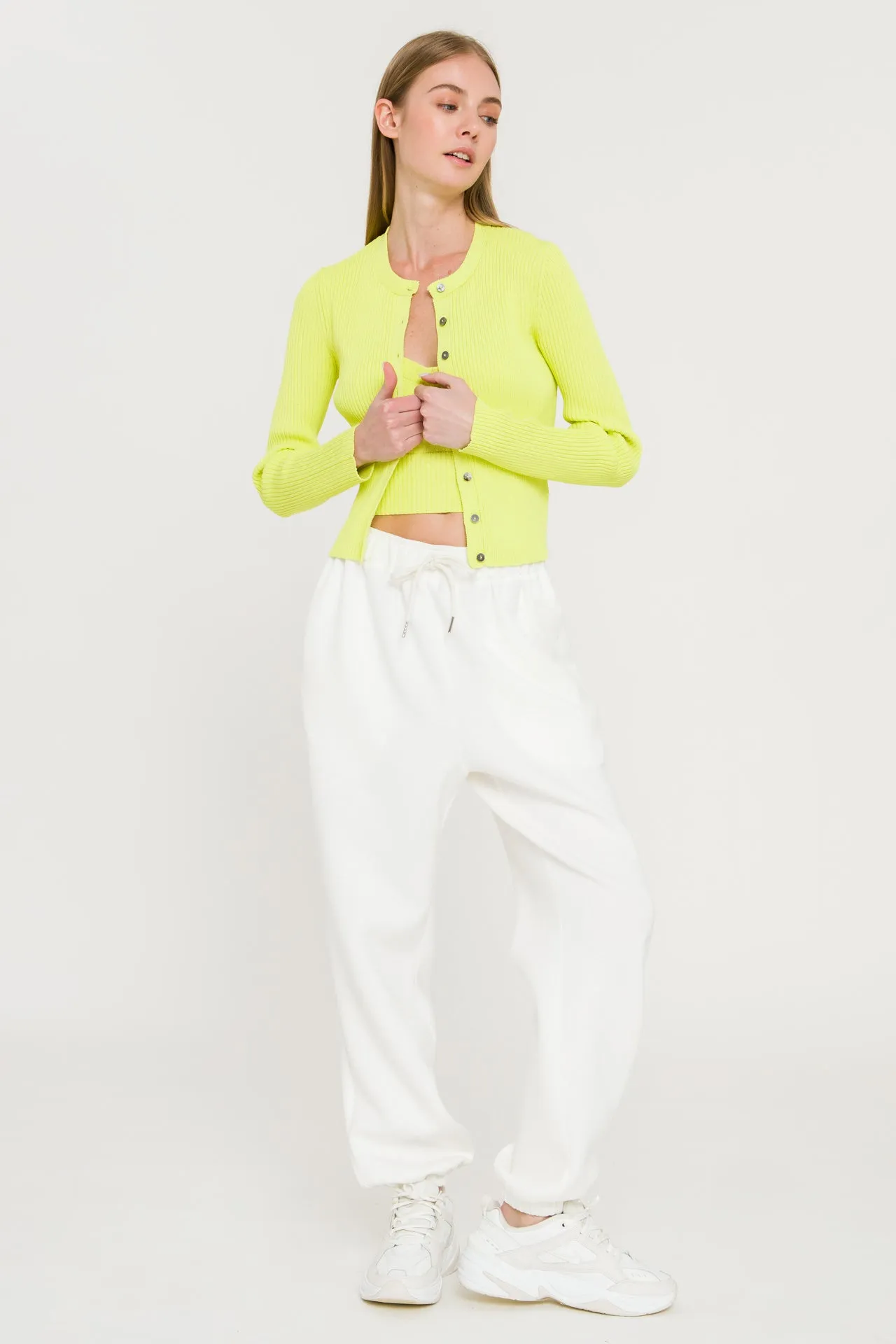 Ribbed Knit Cardigan