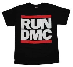 Run DMC Logo Black Mens T Shirt Black