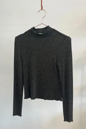 Sample Sale Gigi Top in Black Sparkle