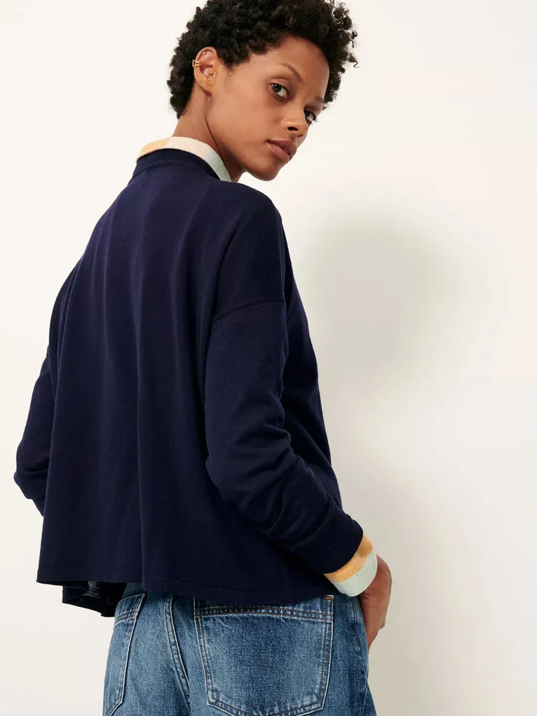Sessun Massa Sweater in Navy