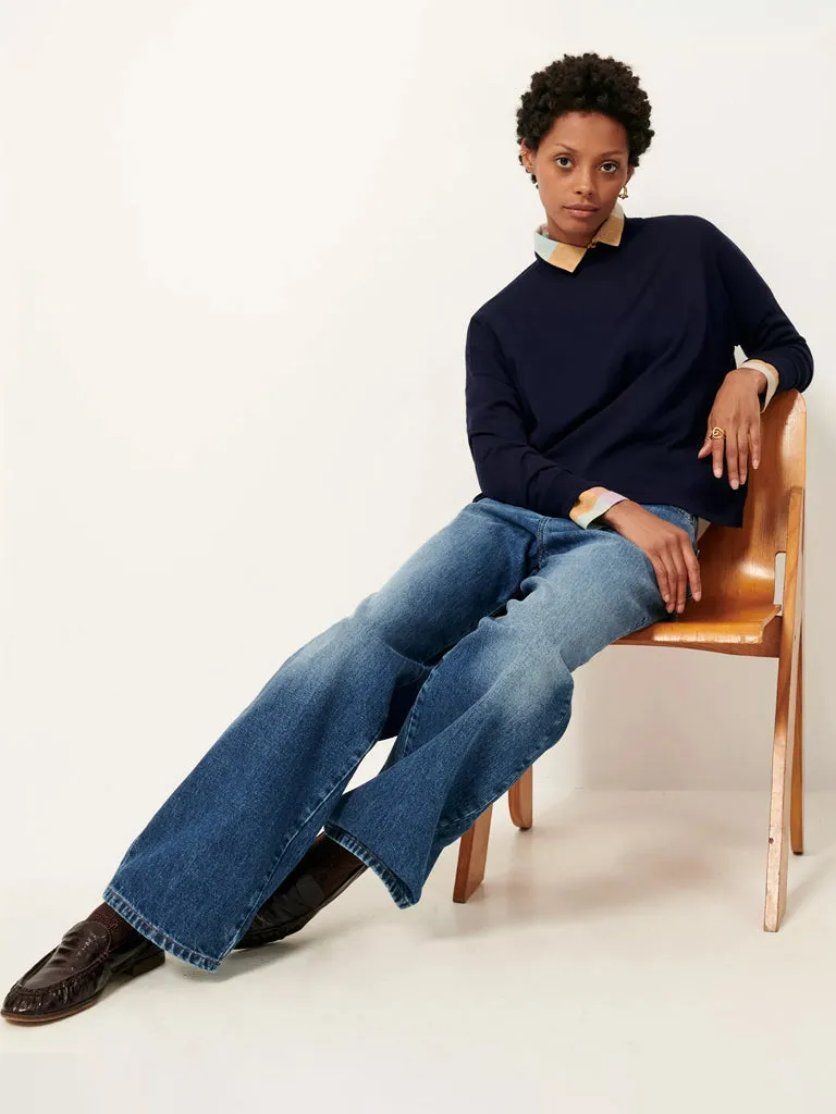 Sessun Massa Sweater in Navy