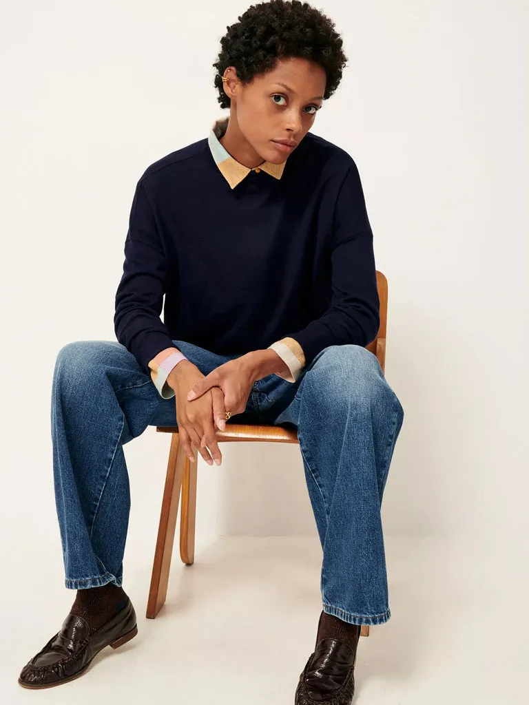 Sessun Massa Sweater in Navy
