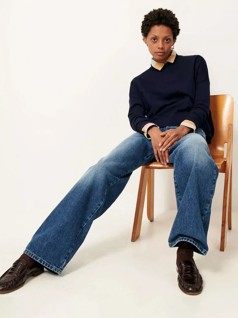 Sessun Massa Sweater in Navy