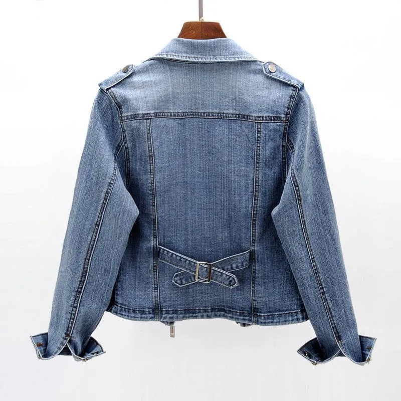 Slim Fit Denim Coat