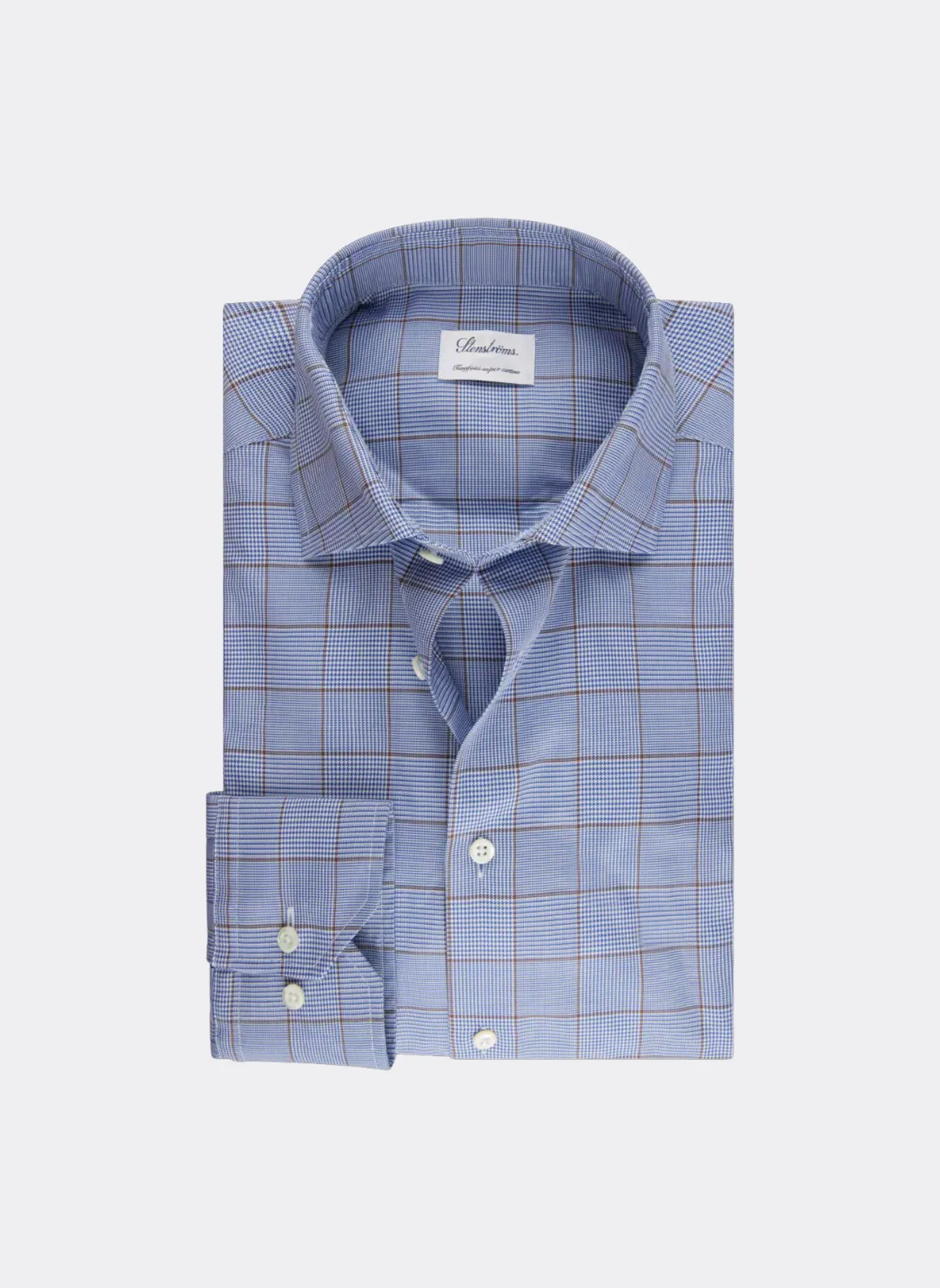 Stenströms Twill Checked in Dark Blue