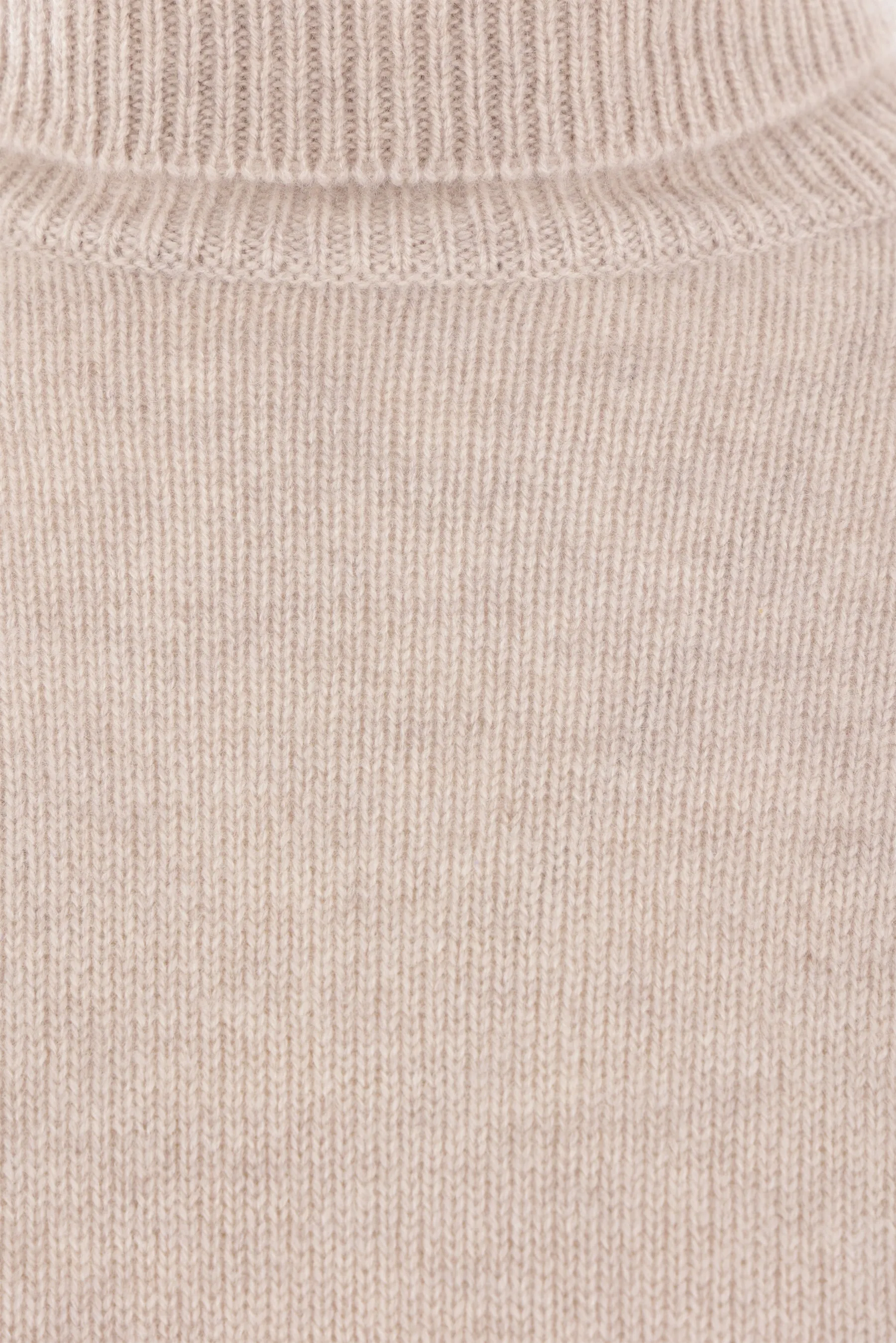 Suede cashmere turtleneck